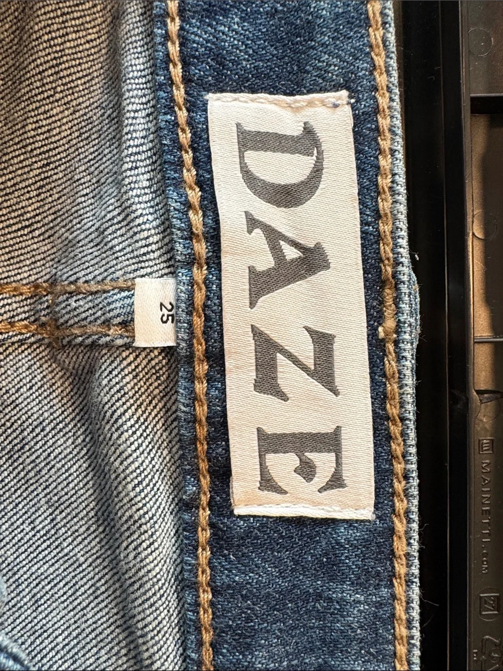 DAZE Women's Dark Blue Flare Jeans